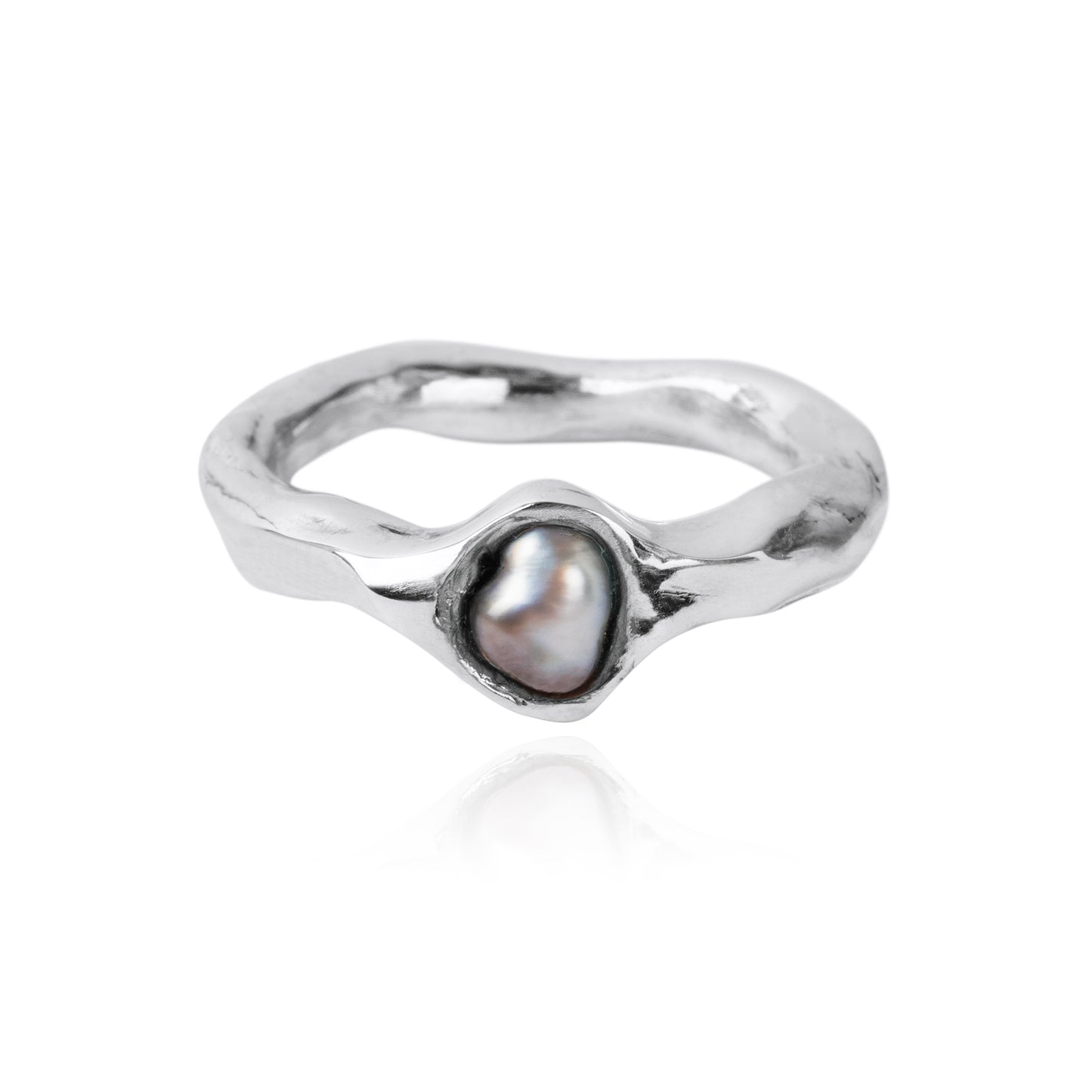 One-of-a-kind Keshi Ring small