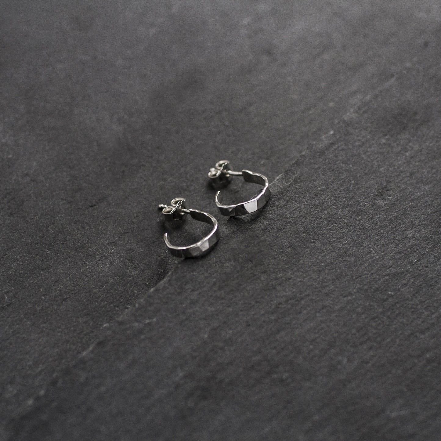 Hammered Earrings Small