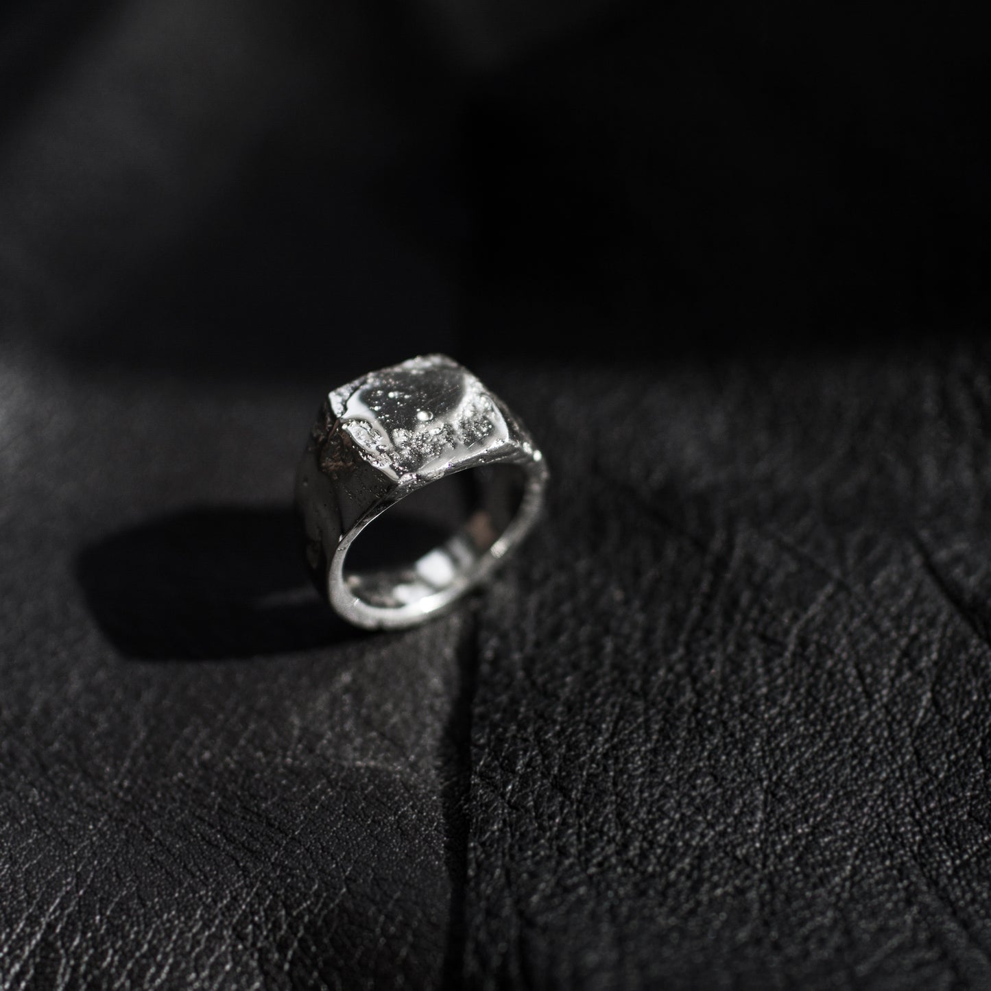 Moulded Square Signet Ring