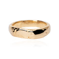 Moulded Signet Ring Thin 14k gold