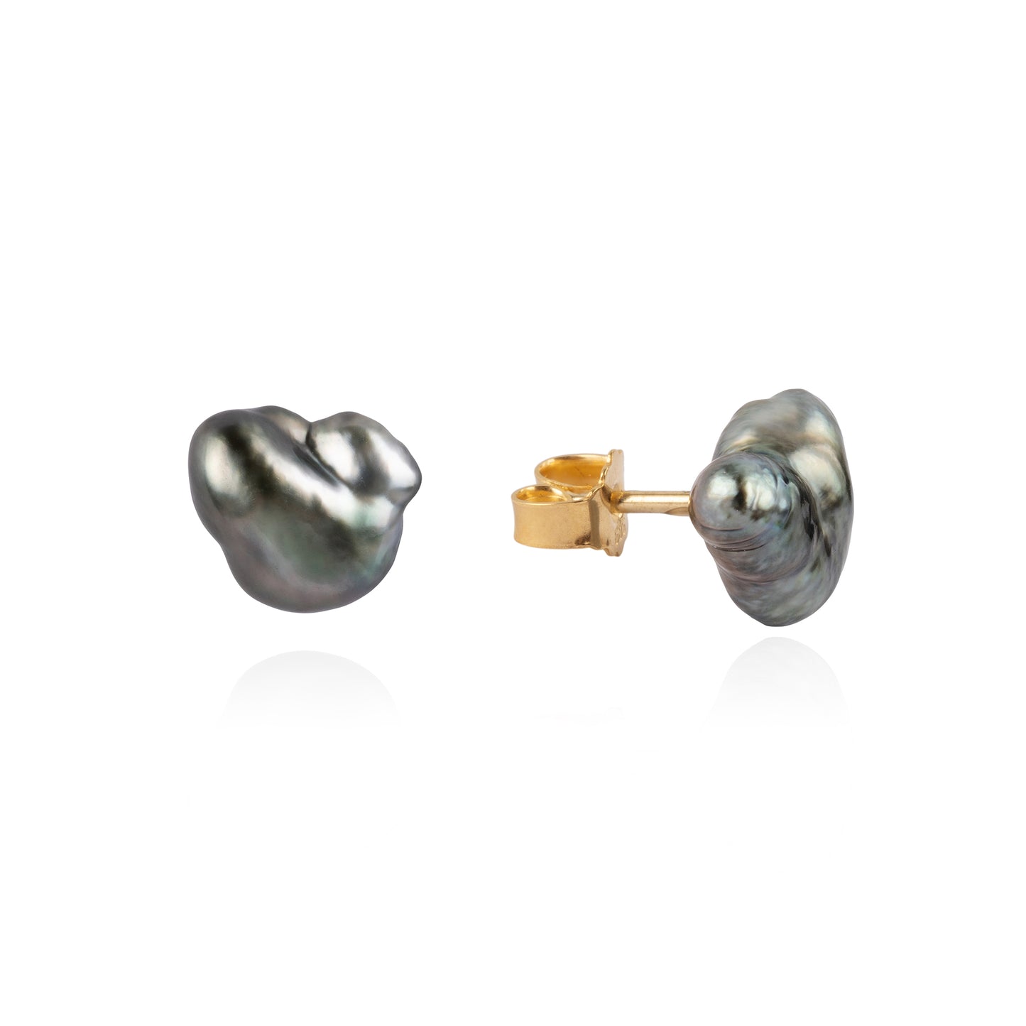 Keshi Pearl Earrings Gold