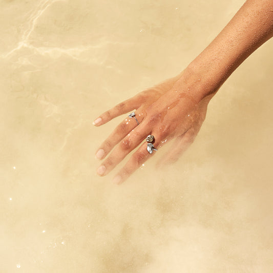 Organic Keshi Pearl Ring
