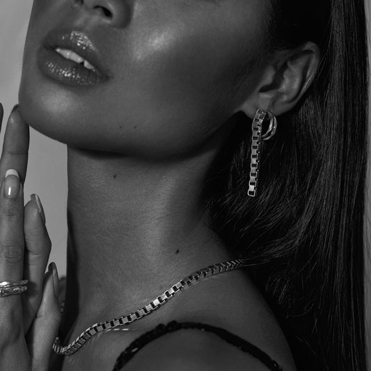 Sculptured Split Hoops