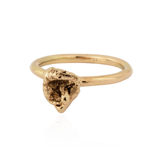 Zero Waste Ring 0.2 14k gold