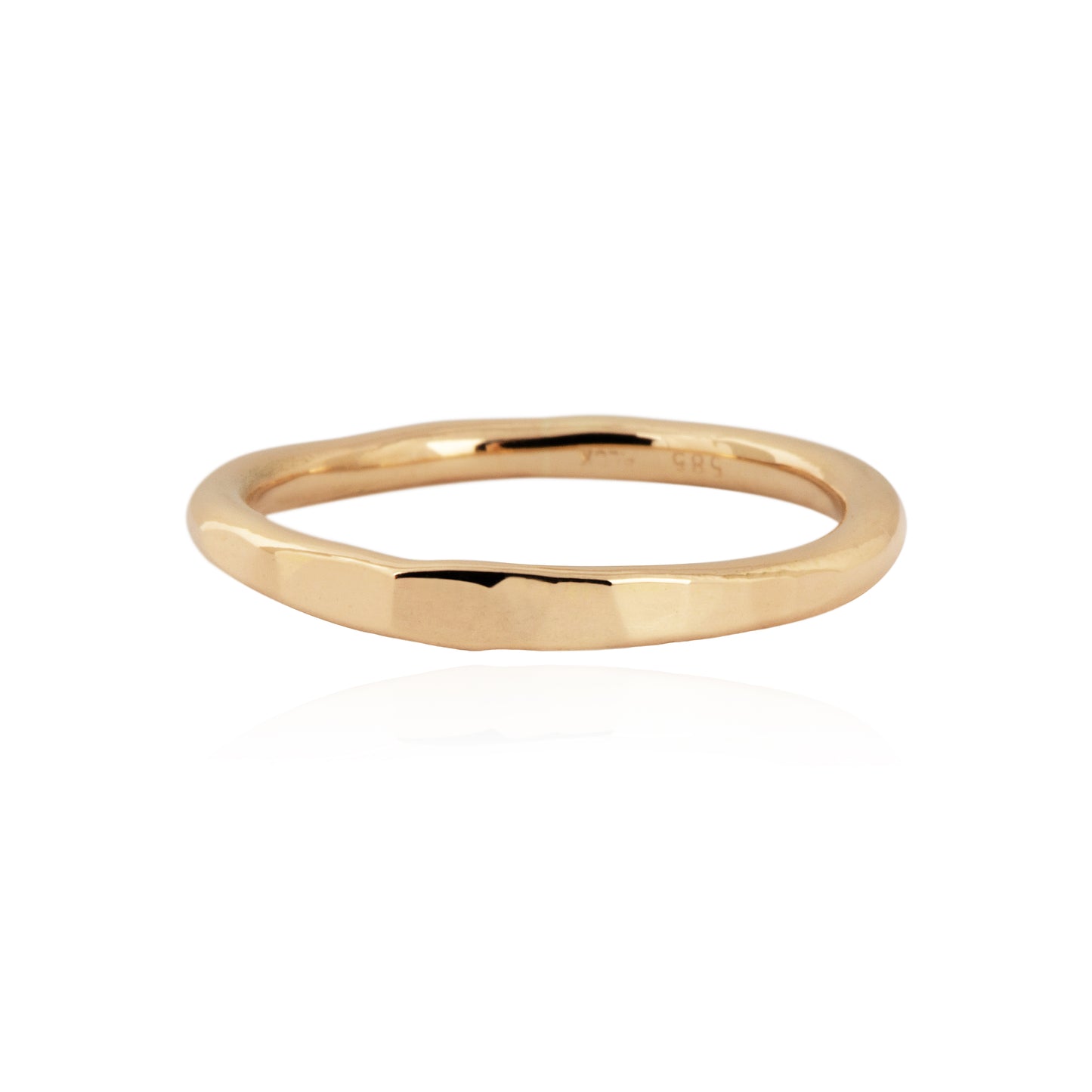 Onepoint Hammered Ring 0.2 14k gold