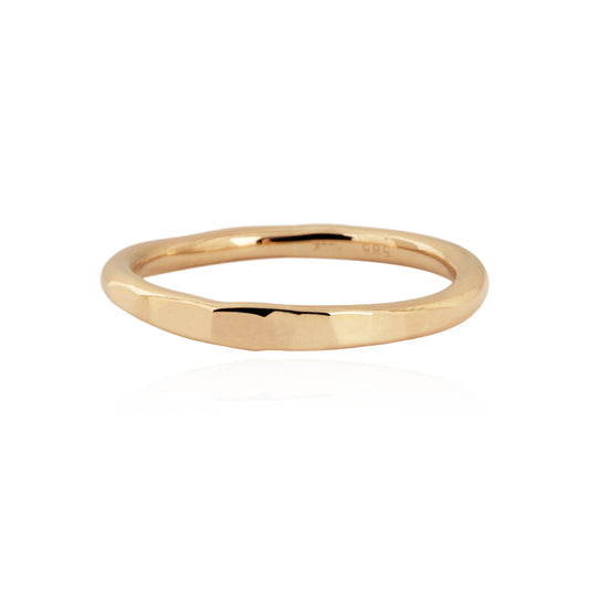 Onepoint Hammered Ring 0.2 14k gold
