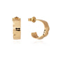 Imperfection Hoops 14k gold