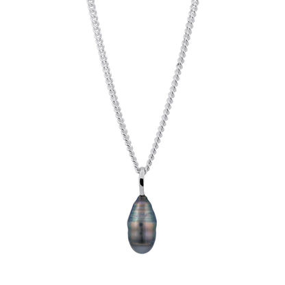 Keshi Pearl Necklace Silver