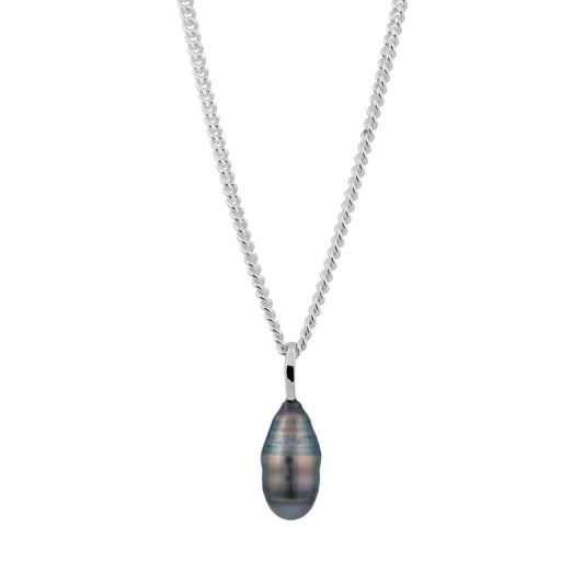 Keshi Pearl Necklace Silver