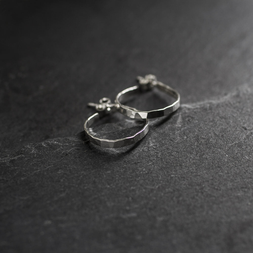 Hammered Earrings Big