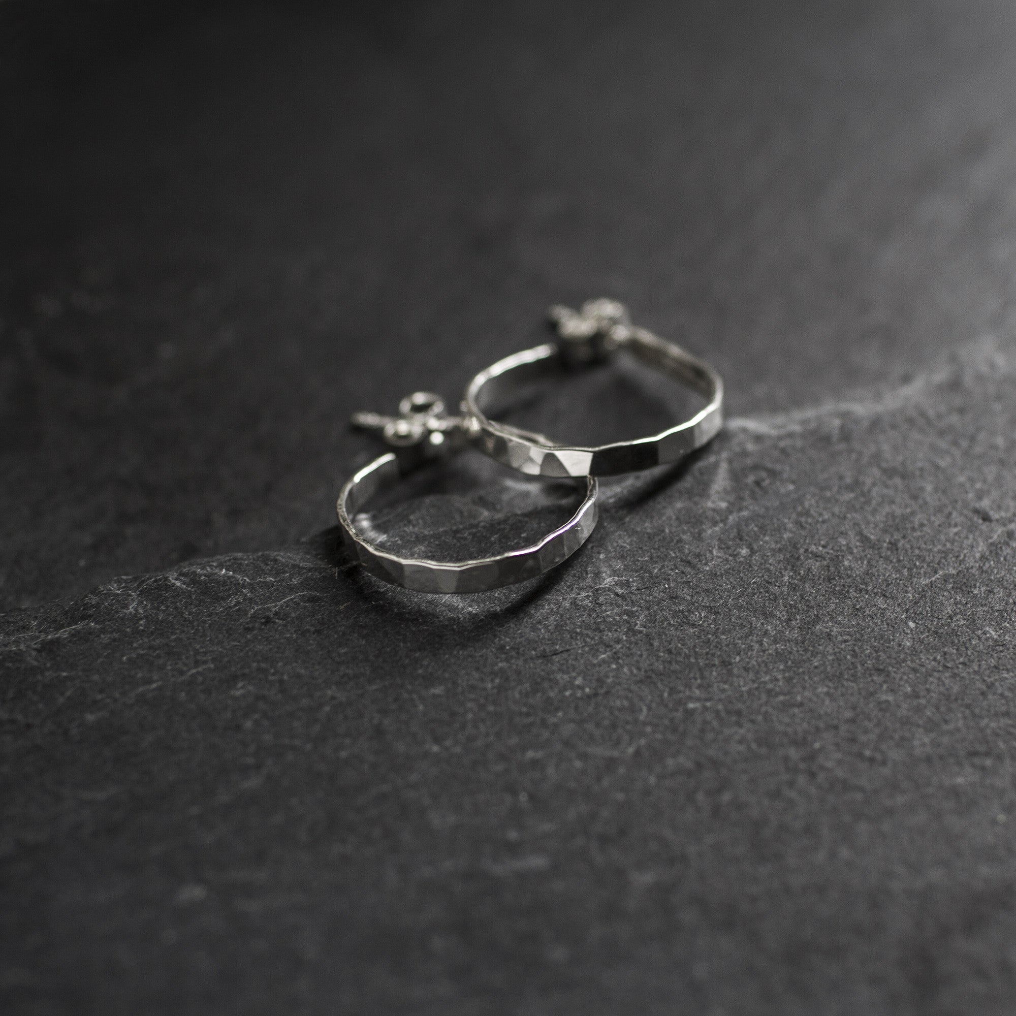 Hammered Earrings Big