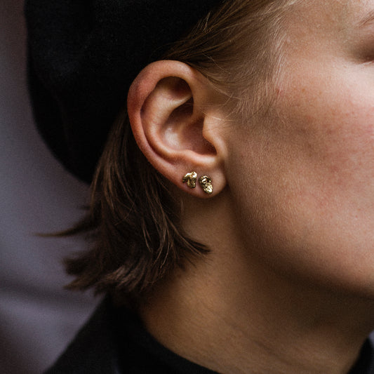 Zero Waste Earrings 14k gold