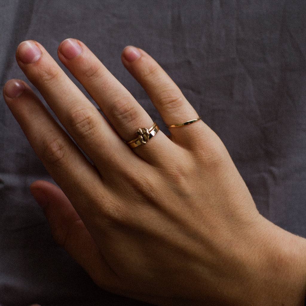 Zero Waste Ring 14k gold