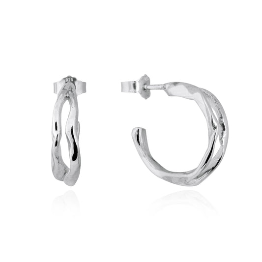 Sculptured Split Hoops