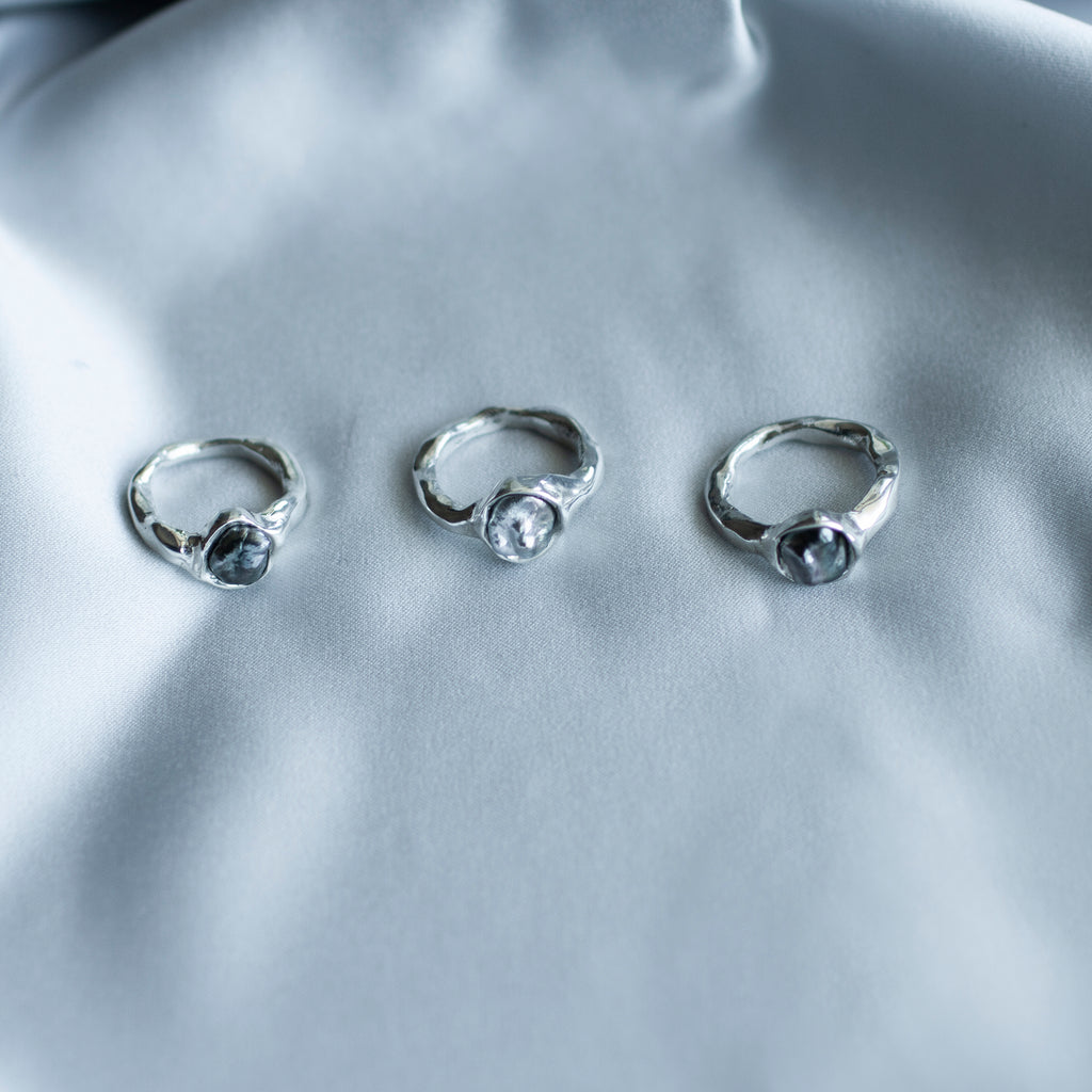 One-of-a-kind Keshi Ring