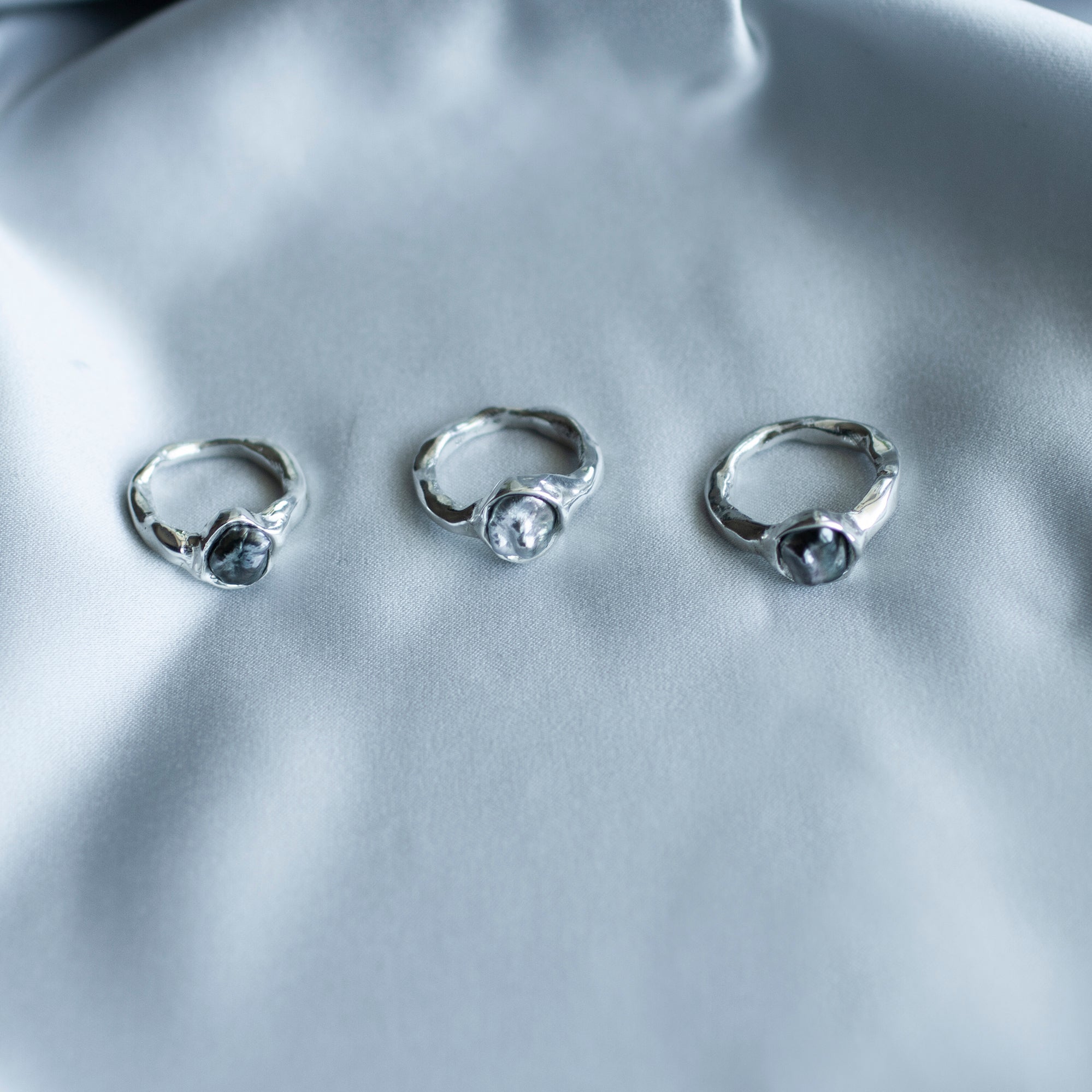 One-of-a-kind Keshi Ring