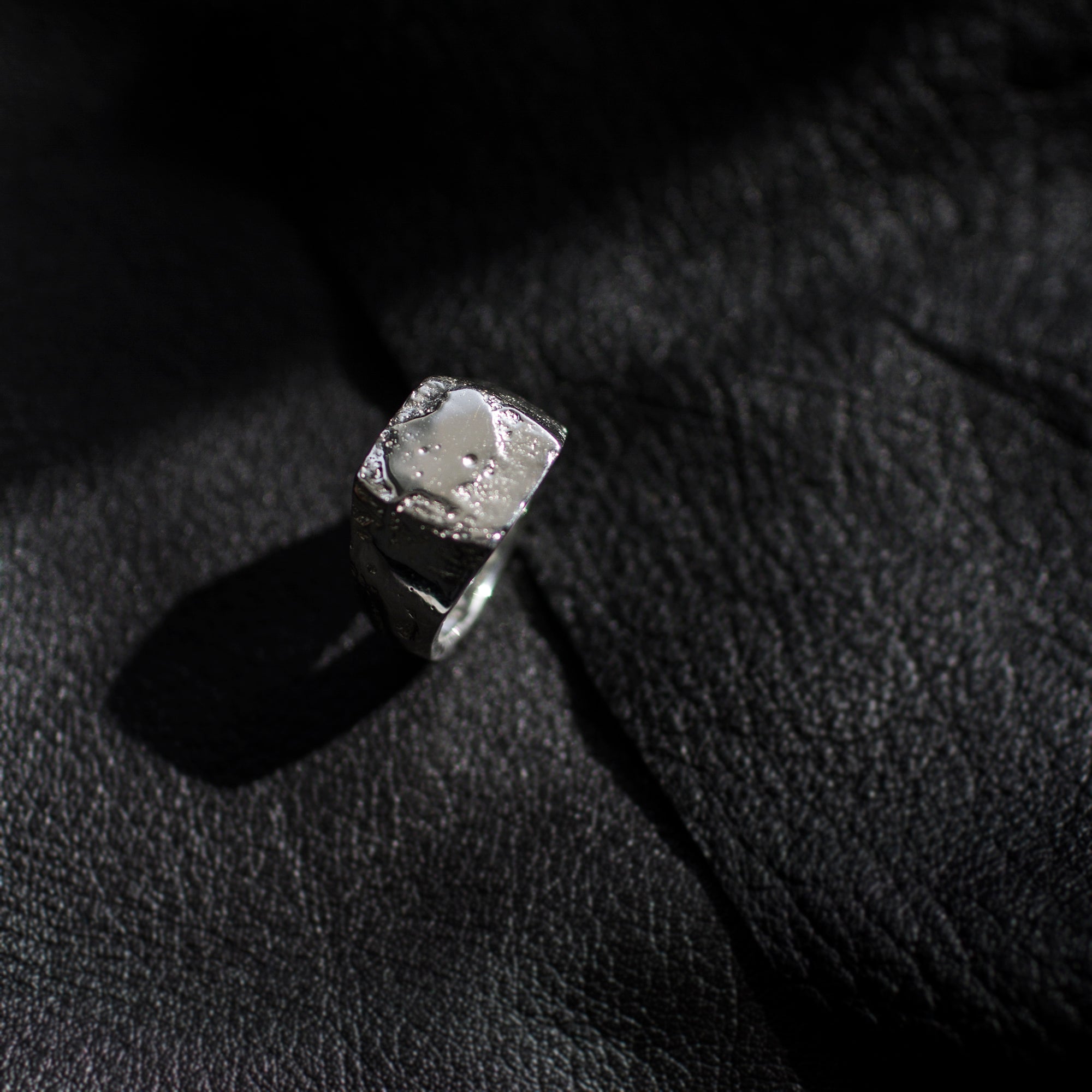 Moulded Square Signet Ring