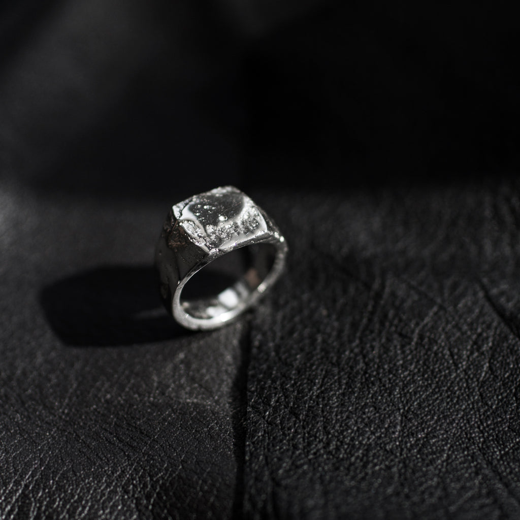 Moulded Square Signet Ring