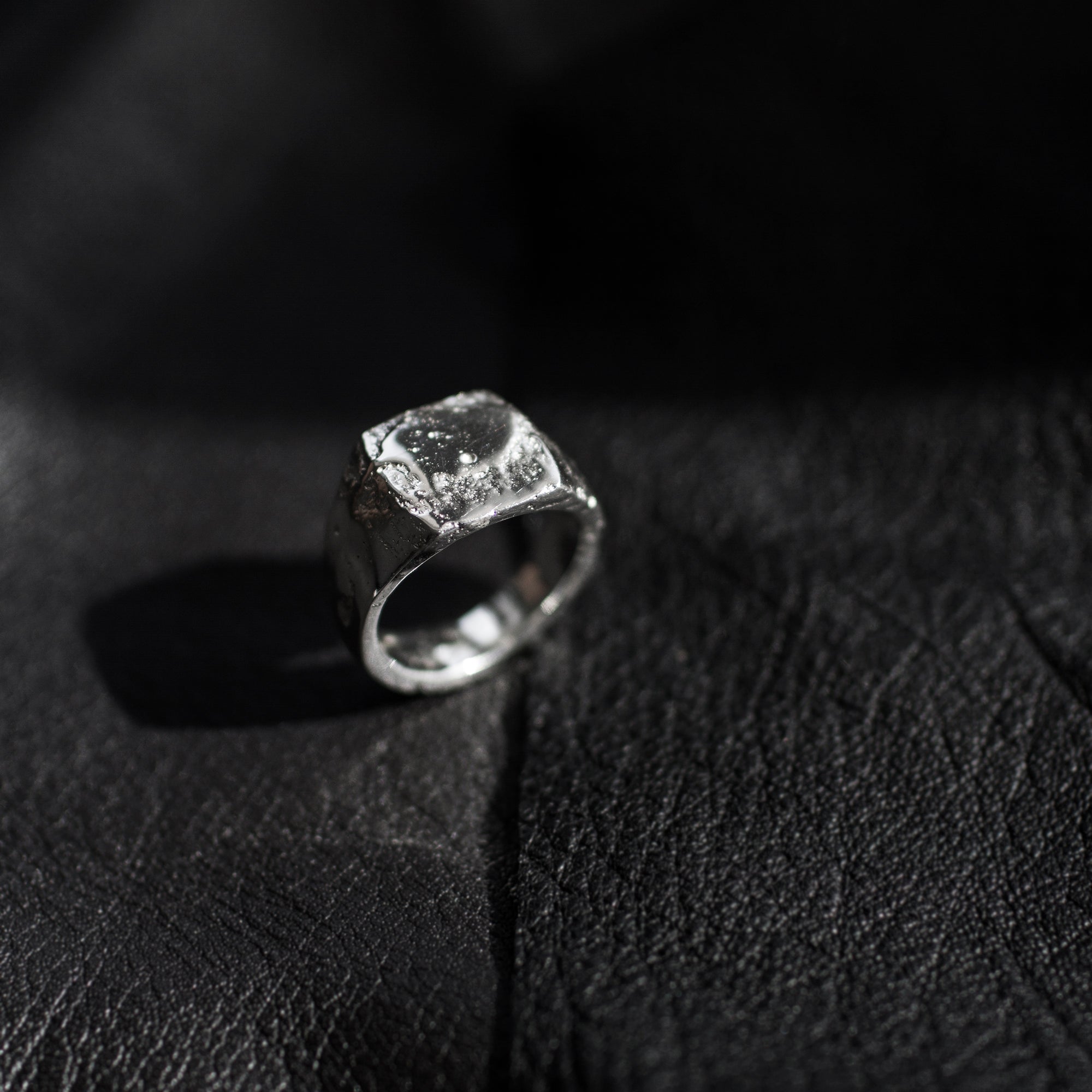 Moulded Square Signet Ring