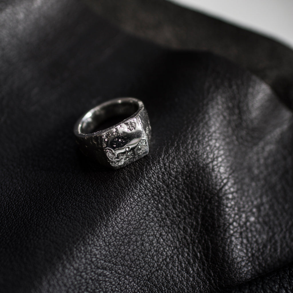Moulded Square Signet Ring